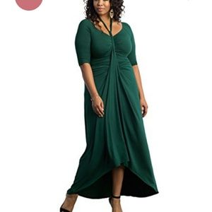 Kiyonna Divine draped maxi dress